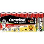 Изображение Батарейка CAMELION LR6-SP8 Plus Alkaline Red AA (8шт/Shrink) поштучно Фото Батарейка CAMELION LR6-SP8 Plus Alkaline Red AA (8шт/Shrink) поштучно