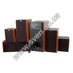 Фото Комплект акустики F&D F-681 (wooden) Home Theatre 50W Woofer+5*20W speakers,Q.Sound, ДУ (тот же IHO