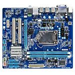 Фото Материнская плата GIGABYTE GA-H55M-S2V, Intel H55, S-1156, DDRIII, PCIex16x, D-Sub,DVI,S-ATA-II, Au
