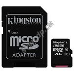 Фото microSD XC 128 GB Kingston Canvas Select Class 10 UHS-I (с переходником SD, SDCS/128GB)