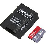 Изображение microSD HC 16Gb SanDisk Ultra A1 Class 10 UHS-I (c переходником на SD, SDSQUAR-016G-GN6IA) Фото microSD HC 16Gb SanDisk Ultra A1 Class 10 UHS-I (c переходником на SD, SDSQUAR-016G-GN6IA)