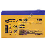 Изображение Аккумулятор к UPS 12В 7.2Ач Gemix GBM12072 Фото Аккумулятор к UPS 12В 7.2Ач Gemix GBM12072