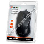 Фото Мышка REAL-EL RM-290 Black (EL123200011), USB, 5 key, 1 Wheel, 1600cpi