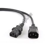 Фото Кабель питания 220в Cablexpert PC-189-VDE-3M, С13-С14, длина 3 м, VDE, 3*0.75 мм кв.