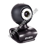 Изображение WEB-камера SVEN IC-410web Black, 1.3Mp dinamic/0.35Mp CMOS, USB, микрофон Фото WEB-камера SVEN IC-410web Black, 1.3Mp dinamic/0.35Mp CMOS, USB, микрофон