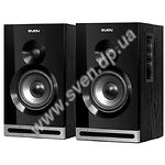 Изображение Акустическая система SVEN SPS-625 black, 2x20 Вт, деревянный корпус Фото Акустическая система SVEN SPS-625 black, 2x20 Вт, деревянный корпус