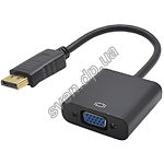 Изображение Переходник STLab U-997 DisplayPort папа (сигнал) в VGA мама (устройство) Фото Переходник STLab U-997 DisplayPort папа (сигнал) в VGA мама (устройство)
