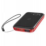 Изображение Внешний аккумулятор Power Bank Baseus (PPXFF10W-19) Mini S Wireless 10000mAh Black+Red Фото Внешний аккумулятор Power Bank Baseus (PPXFF10W-19) Mini S Wireless 10000mAh Black+Red