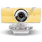 Фото WEB-камера Gemix F9 Yellow, 1.3Mp dinamic/0.35Mp CMOS, USB, микрофон