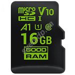 Изображение microSD HC 16Gb GOODRAM UHS-I Class10 (без переходника, M1A0-0160R11) Фото microSD HC 16Gb GOODRAM UHS-I Class10 (без переходника, M1A0-0160R11)