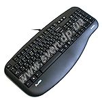 Фото Клавиатура A4 KLS-30 X-Slim, Укр/Рус/Eng, PS/2, black