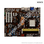 Фото ASUS M3N78 GeForce 8200 S-AM2+, PCIe16x, Video, DDRII-1066, S-ATA Raid, Sound 8ch, LAN Giga