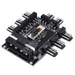 Изображение Разветвитель питания Cooling Baby FAN HUB 8 x 3-pin вход 4-pin Molex Фото Разветвитель питания Cooling Baby FAN HUB 8 x 3-pin вход 4-pin Molex
