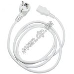 Изображение Кабель питания 220в Smartfortec PCS-186W-VDE 1,8m белый CEE7/7-C13 Фото Кабель питания 220в Smartfortec PCS-186W-VDE 1,8m белый CEE7/7-C13