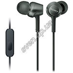 Изображение SONY MDR-EX255AP Black, наушники вкладыши с микрофоном Фото SONY MDR-EX255AP Black, наушники вкладыши с микрофоном