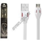 Изображение Кабель REMAX RC-035m Laser USB-MicroUSB 1м White 2.1A Фото Кабель REMAX RC-035m Laser USB-MicroUSB 1м White 2.1A