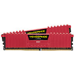 Фото DDR-4 2шт x 8GB 2666МГц CORSAIR Vengeance LPX Red (CMK16GX4M2A2666C16R)
