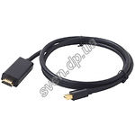 Изображение Кабель Cablexpert CC-mDP-HDMI-6 Mini DisplayPort to HDMI 1.8м Фото Кабель Cablexpert CC-mDP-HDMI-6 Mini DisplayPort to HDMI 1.8м