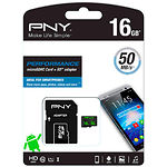 Изображение microSD HC 16GB PNY PERFORMANCE 50 Class 10 UHS-I (с переходником, SDU16GPER50-EF) Фото microSD HC 16GB PNY PERFORMANCE 50 Class 10 UHS-I (с переходником, SDU16GPER50-EF)