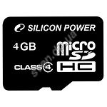 Изображение microSD HC 4GB SILICON POWER Class4 (без переходника, SP004GBSTH004V10) Фото microSD HC 4GB SILICON POWER Class4 (без переходника, SP004GBSTH004V10)