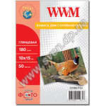 Изображение Фотобумага WWM глянцевая, 180г/м2, 100х150 мм, 50л (G180.F50) Фото Фотобумага WWM глянцевая, 180г/м2, 100х150 мм, 50л (G180.F50)