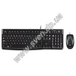 Клавиатура + мышь Logitech MK120 Desktop black - фото