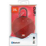 Изображение JBL Clip 3 Red (JBLCLIP3RED) портативная система 3Вт, Li-Ion аккум., водонепрониц. , мик., BT Фото JBL Clip 3 Red (JBLCLIP3RED) портативная система 3Вт, Li-Ion аккум., водонепрониц. , мик., BT