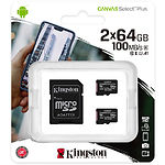 Фото microSD XC 64Gb Kingston Industrial Class10 A1 (SDCIT2/64GB) с SD переходником