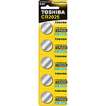 Батарейка TOSHIBA CR2025 BP Lithium 3V  (5шт/Blister) - фото