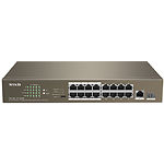 Изображение Коммутатор TENDA TEF1118P-16-150W, 16port PoE, 1xGE, 1xSFP, Rackmount Фото Коммутатор TENDA TEF1118P-16-150W, 16port PoE, 1xGE, 1xSFP, Rackmount
