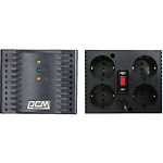 Изображение Стабилизатор PowerCom TCA-1200-4 black, 4 розетки, 600W, 3-х ступенчатый, +/-30V при >7% от 220V Фото Стабилизатор PowerCom TCA-1200-4 black, 4 розетки, 600W, 3-х ступенчатый, +/-30V при >7% от 220V