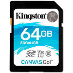 Изображение SD XC 64 GB Kingston Canvas Go! Class 10 UHS-I U3 (SDG/64GB) R90/W45 Фото SD XC 64 GB Kingston Canvas Go! Class 10 UHS-I U3 (SDG/64GB) R90/W45