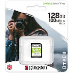 Изображение SD XC 128 GB Kingston Canvas Select Plus Class10 UHS-I U3 V30 (SDS2/128GB) Фото SD XC 128 GB Kingston Canvas Select Plus Class10 UHS-I U3 V30 (SDS2/128GB)