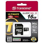 Изображение microSD HC 16GB Transcend Ultimate Class10 UHS-I U1 (с переходником на полный SD, TS16GUSDHC10U1) Фото microSD HC 16GB Transcend Ultimate Class10 UHS-I U1 (с переходником на полный SD, TS16GUSDHC10U1)