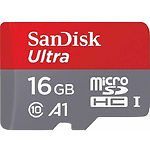 Изображение microSD HC 16Gb SanDisk Ultra A1 Class 10 UHS-I (без переходника, SDSQUAR-016G-GN6MN) Фото microSD HC 16Gb SanDisk Ultra A1 Class 10 UHS-I (без переходника, SDSQUAR-016G-GN6MN)