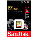 Изображение SD XC 64 GB SanDisk Extreme Class 10 UHS-I U3 V30 (SDSDXV6-064G-GNCIN) R/W 150/60Mb/s Фото SD XC 64 GB SanDisk Extreme Class 10 UHS-I U3 V30 (SDSDXV6-064G-GNCIN) R/W 150/60Mb/s