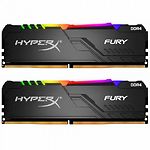 Изображение DDR-4 2шт x 16GB 2400МГц Kingston HyperX Fury Black RGB (HX424C15FB3AK2/32) Фото DDR-4 2шт x 16GB 2400МГц Kingston HyperX Fury Black RGB (HX424C15FB3AK2/32)