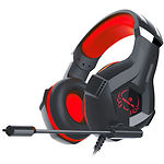 Фото REAL-EL GDX-7575 black-red (EL124100042) наушники с микрофоном, Джек 3,5мм 4pin, адаптер 1м для ПК