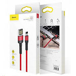 Изображение Кабель Baseus CALKLF-H09 Cafule USB/Lightning 2м Red 1.5A Фото Кабель Baseus CALKLF-H09 Cafule USB/Lightning 2м Red 1.5A