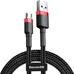 Фото Кабель Baseus CAMKLF-B91 Cafule USB/Micro USB, 1м Red+Black 2.4A