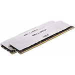 Фото DDR-4 2шт x 8GB 3000МГц Crucial Ballistix White (BL2K8G30C15U4W)