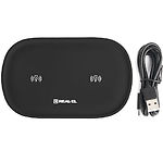 Изображение Беспроводное Wireless ЗУ REAL-EL WL-780 Black (EL123160020) USB micro+TYPE-C Фото Беспроводное Wireless ЗУ REAL-EL WL-780 Black (EL123160020) USB micro+TYPE-C