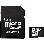 Изображение microSD HC 4Gb DATO class 4 (с переходником, DT_CL04/4GB-RA) Фото microSD HC 4Gb DATO class 4 (с переходником, DT_CL04/4GB-RA)