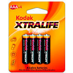 Батарейка KODAK (Тип AAA) (30411784/В) XTRALIFE LR03 (4шт/pack) - фото