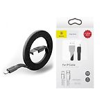 Изображение Кабель Baseus CALZY-B01 Tough Series USB/Lightning 1м Black 2A Фото Кабель Baseus CALZY-B01 Tough Series USB/Lightning 1м Black 2A