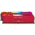 Изображение DDR-4 2шт x 8GB 3200МГц Crucial Ballistix Red RGB (BL2K8G32C16U4RL) Фото DDR-4 2шт x 8GB 3200МГц Crucial Ballistix Red RGB (BL2K8G32C16U4RL)