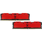 Фото DDR-4 2шт x 8GB 3000МГц Goodram Iridium Red (IR-XR3000D464L16S/16GDC)