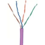 Кабель UTP 5E KINGDA KDUT8001-LSZH (305м) CAT5e, LSZH, 24AWG, Cu(медь), 4 пары, фиолетовый, бухта - фото