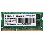 Изображение SO-DIMM 4GB DDR3 PC12800 (1600) Patriot 1.35V (PSD34G1600L2S) (256x8) Фото SO-DIMM 4GB DDR3 PC12800 (1600) Patriot 1.35V (PSD34G1600L2S) (256x8)
