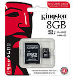 Изображение microSD HC 8Gb KINGSTON Industrial Class10 (с переходником, SDCIT/8GB) Фото microSD HC 8Gb KINGSTON Industrial Class10 (с переходником, SDCIT/8GB)